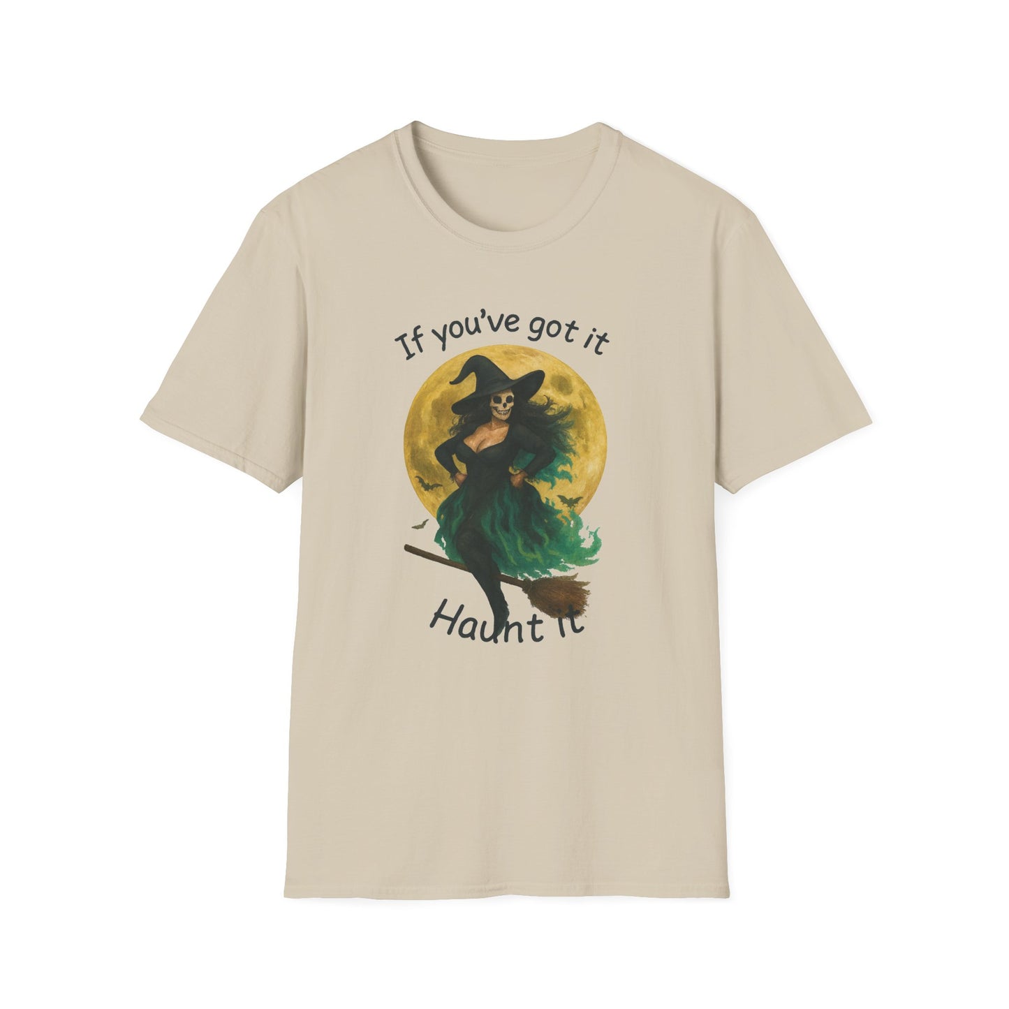 Halloween Witch Graphic Tee-Shirt, "If You've Got it, Haunt It"