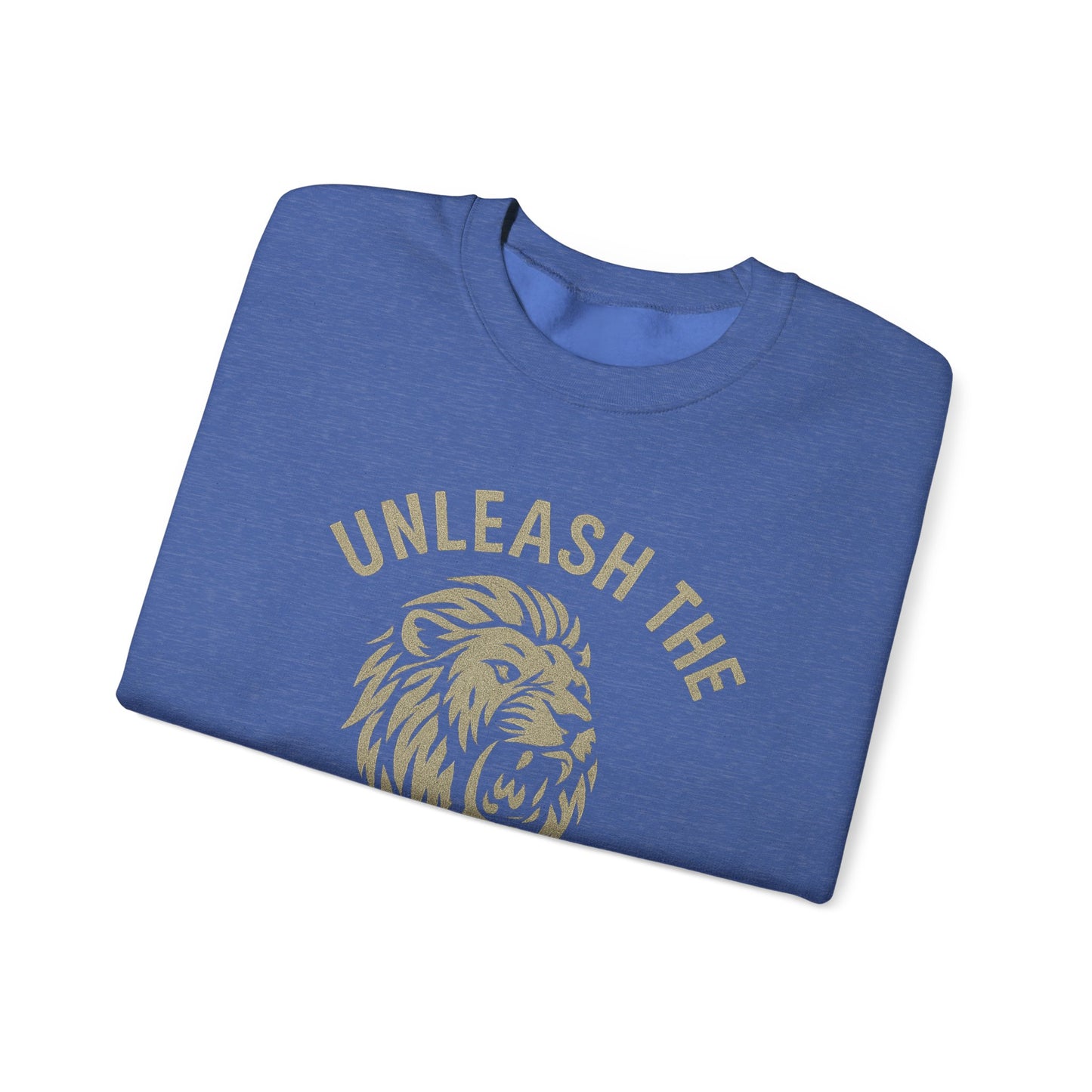 Grit Forge Athletics - Unleash the Beast Motivational Crewneck Sweatshirt
