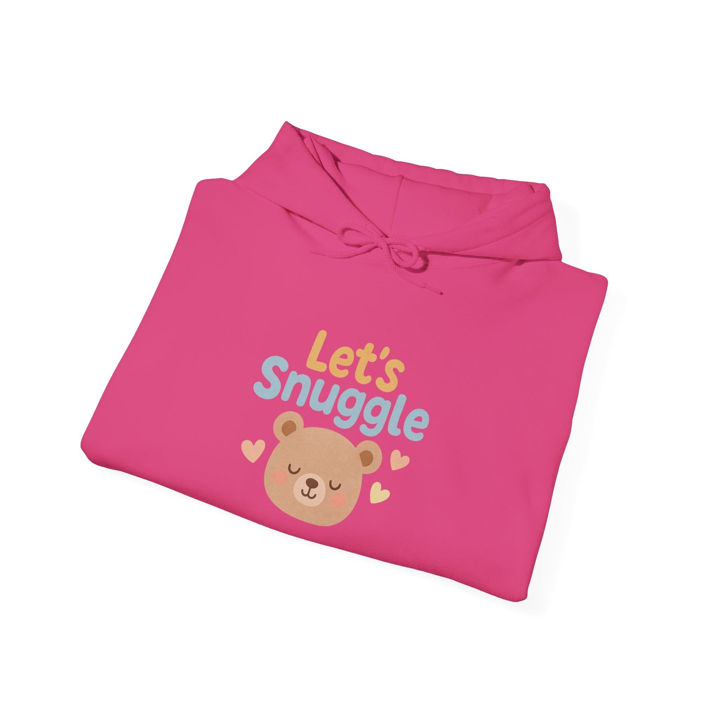 "Let's Snuggle" Hooded Bear Cozy Sweatshirt
