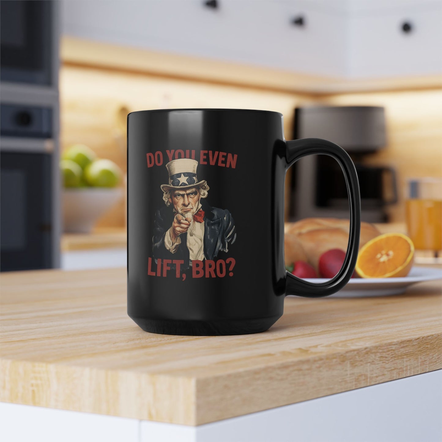 Fitness Motivational Black Mug - Do you even lift? Unique Gift for Gym Lovers, Hilarious Quote, Coffee Mug, Workout Motivation, Funny Gift