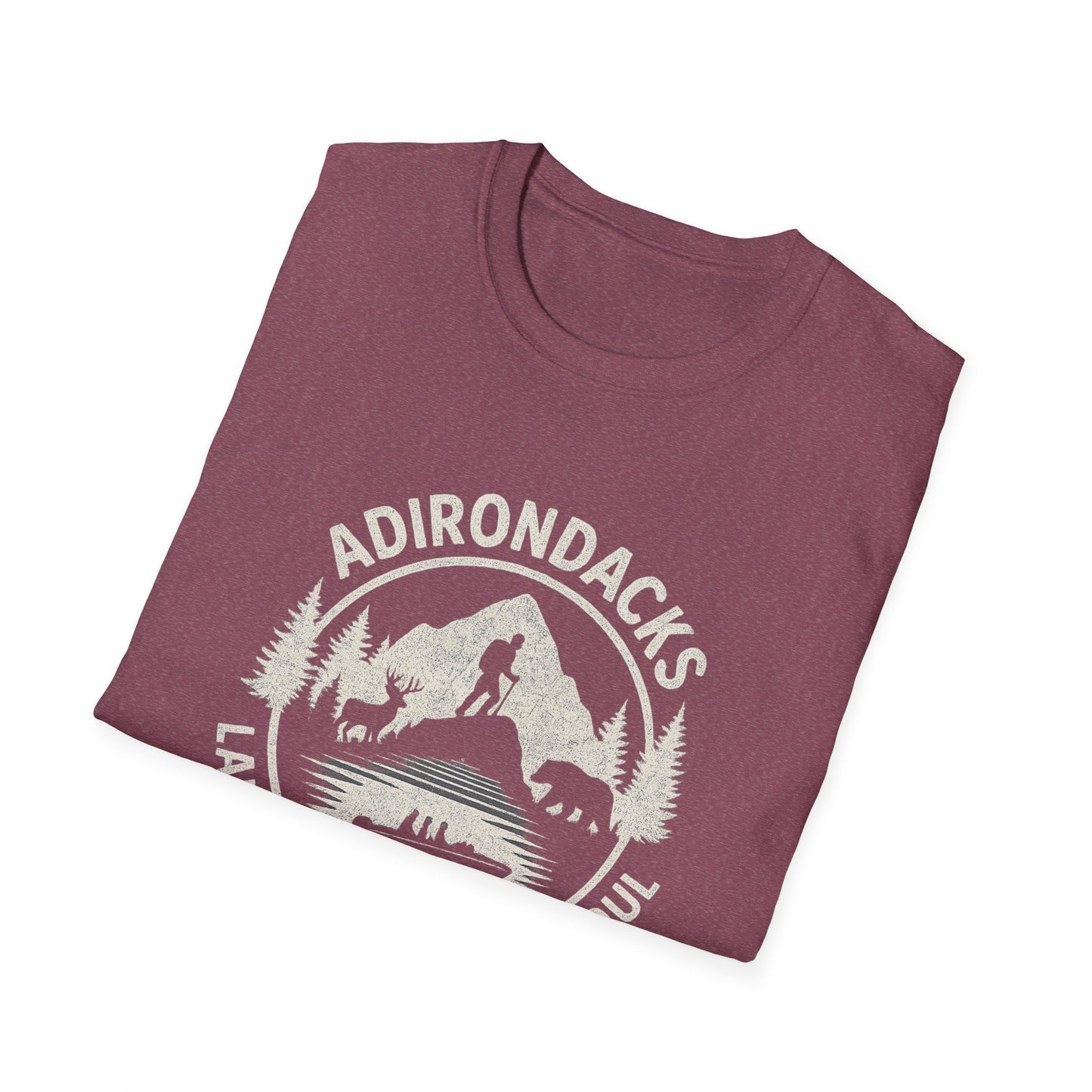 Adirondacks Lake Life Softstyle Tee-Shirt - "Lake Life, Mountain Soul"
