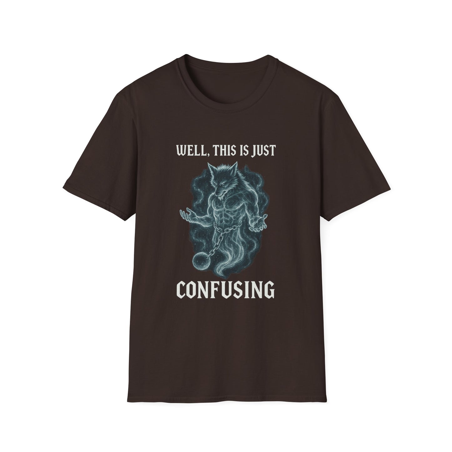Confusing WereGhost Graphic Softstyle Halloween Tee-Shirt