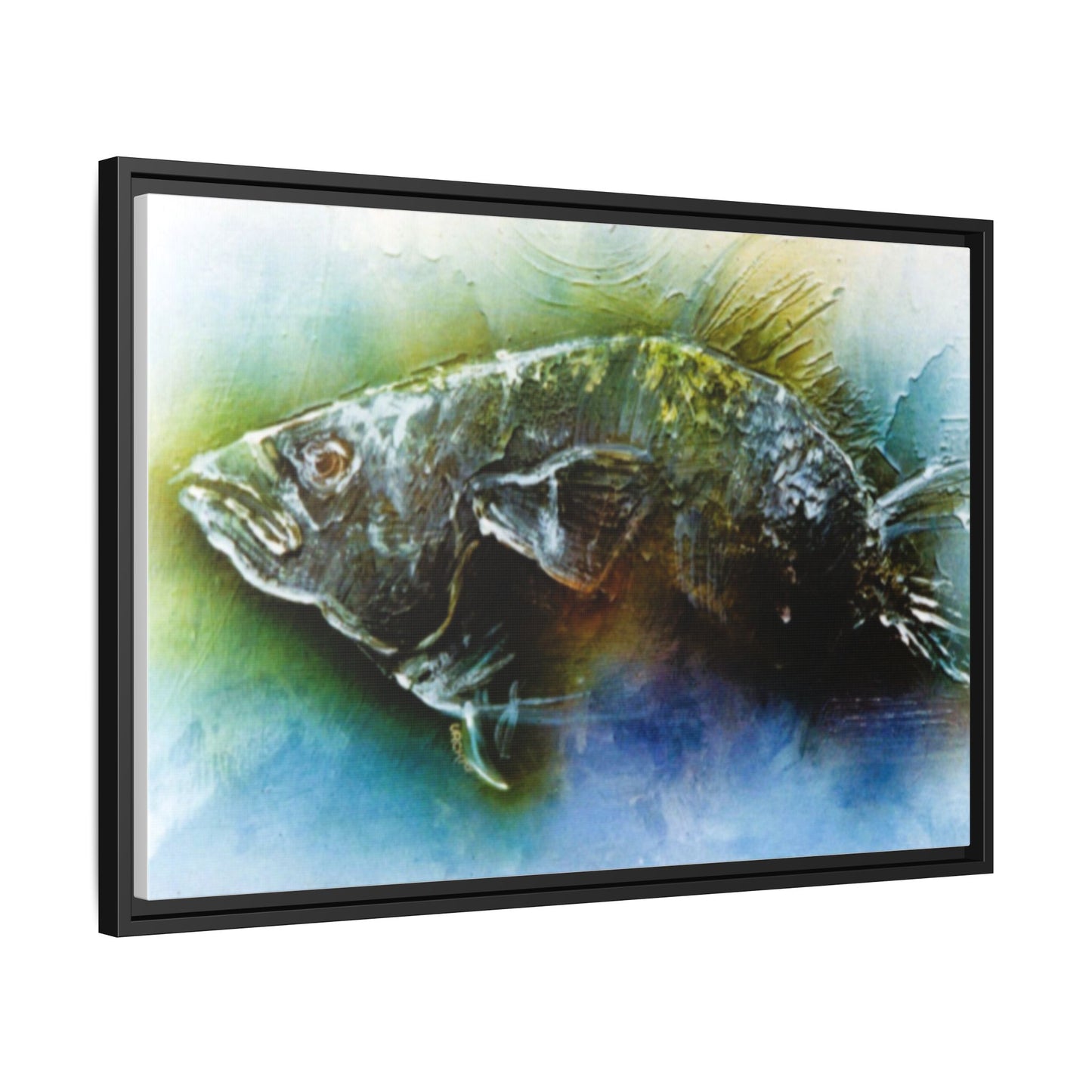 Impressionistic 1960s Unique Fish Painting Print