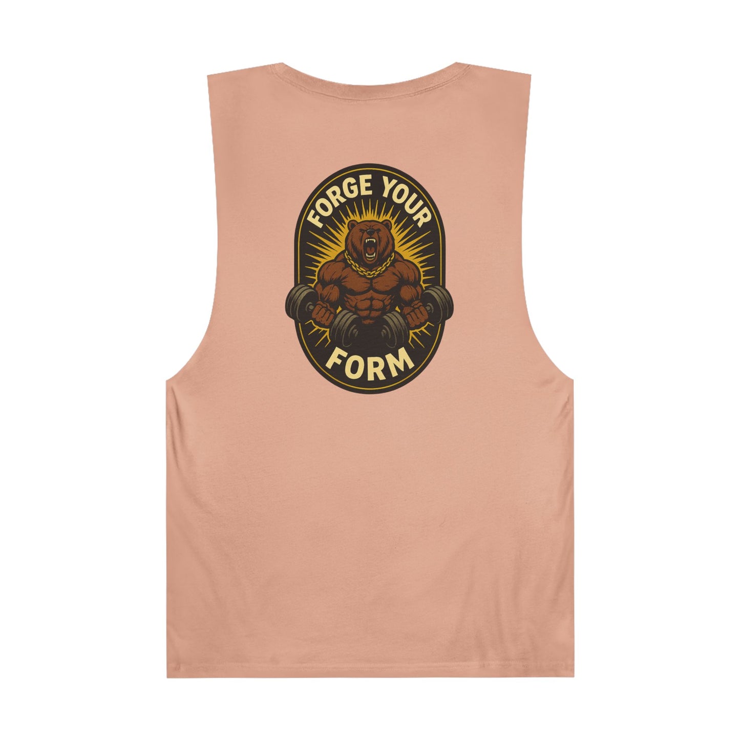 Grit Forge Athletics- "Forge Your Form" Motivational Gym Tank Top