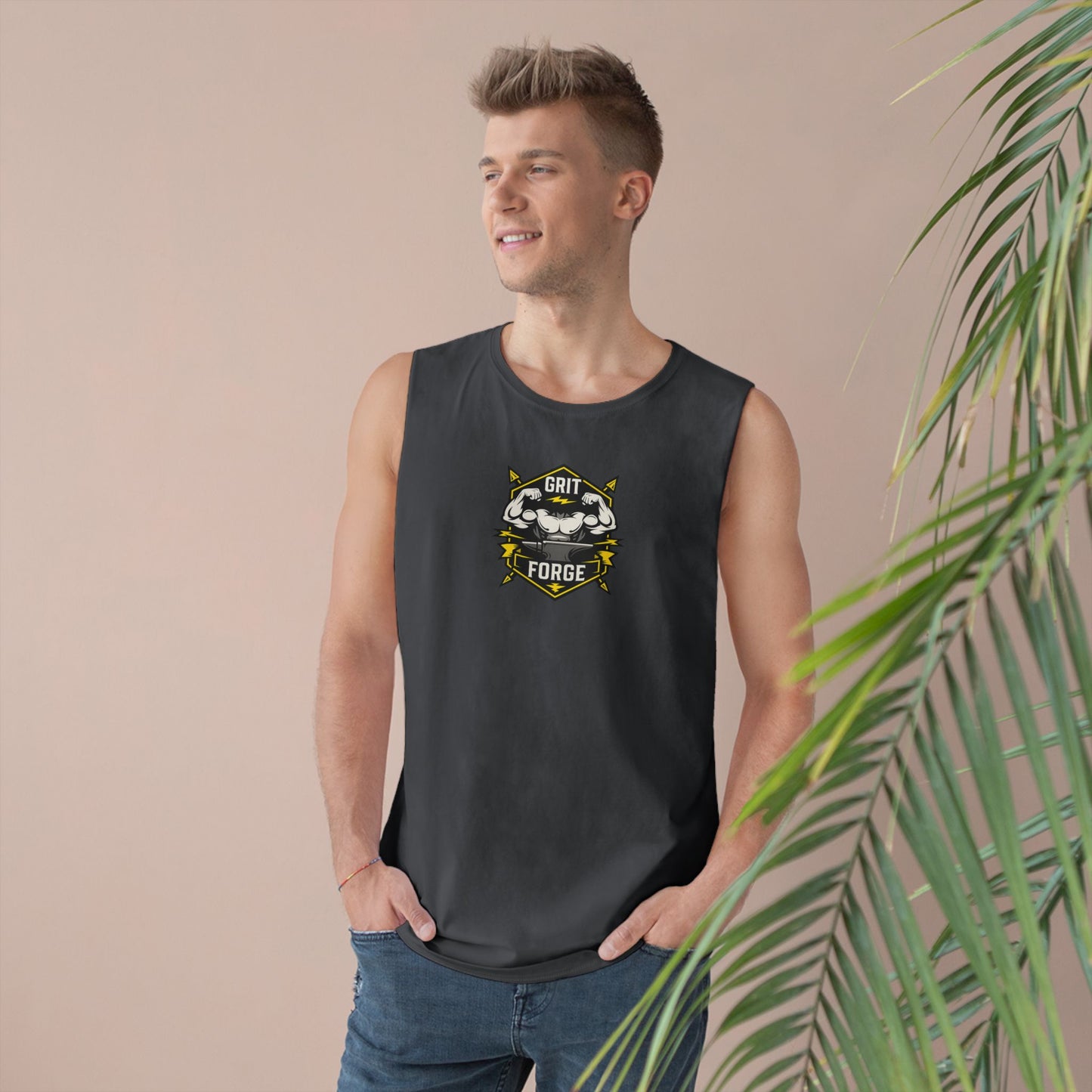 Grit Forge Athletics- "Forge Your Form" Motivational Gym Tank Top