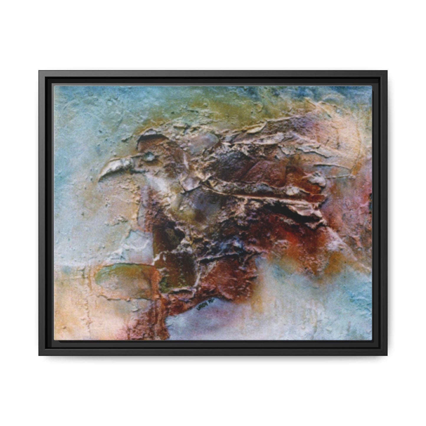 Authentic 1960s Painting Print - "Bad Omen"