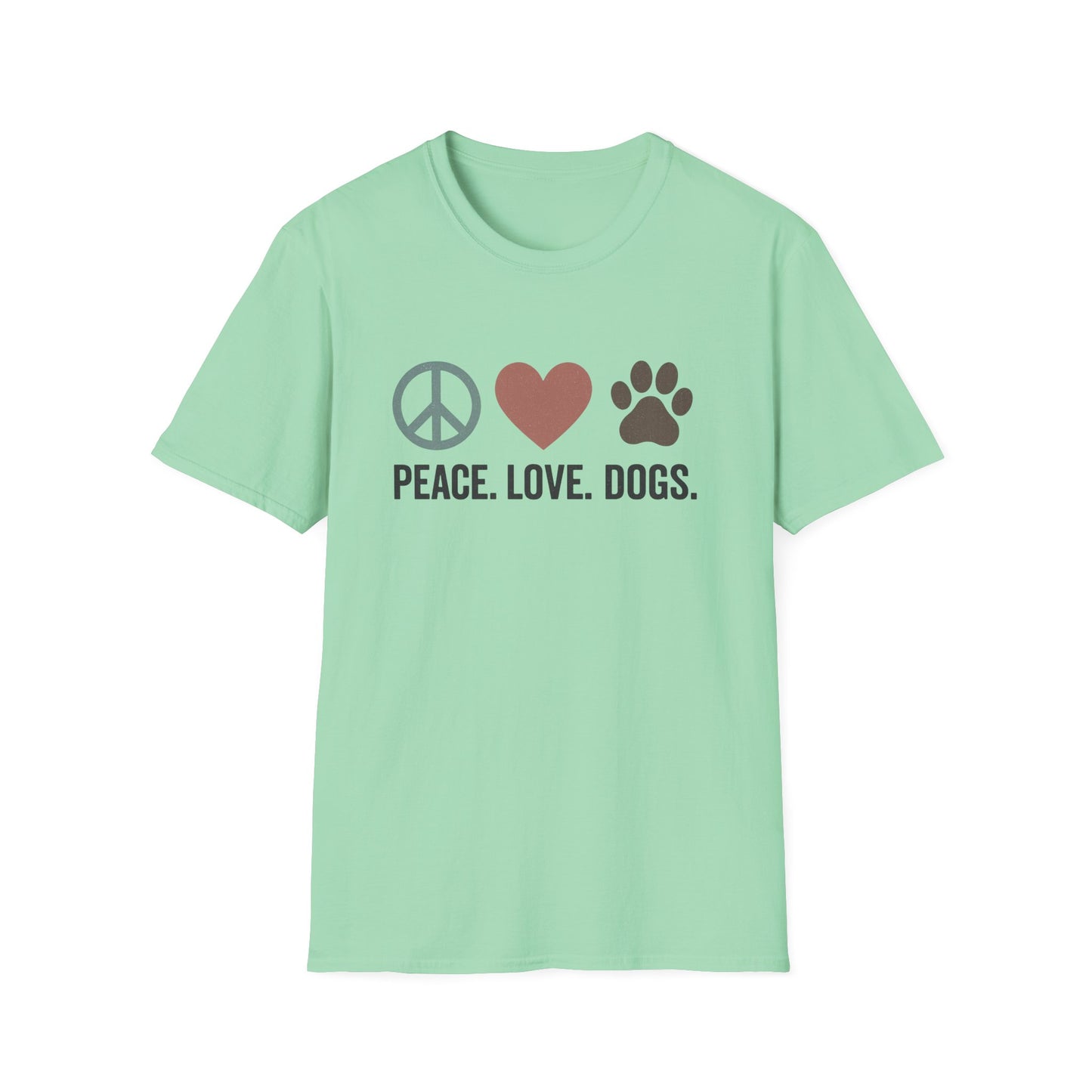 "Peace Love Dogs" Cute Pet Lover's Tee