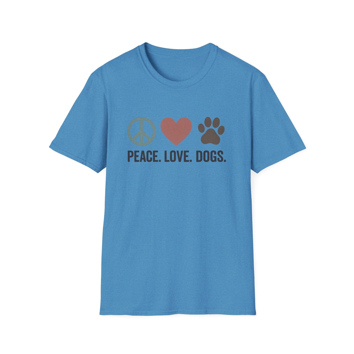 "Peace Love Dogs" Cute Pet Lover's Tee