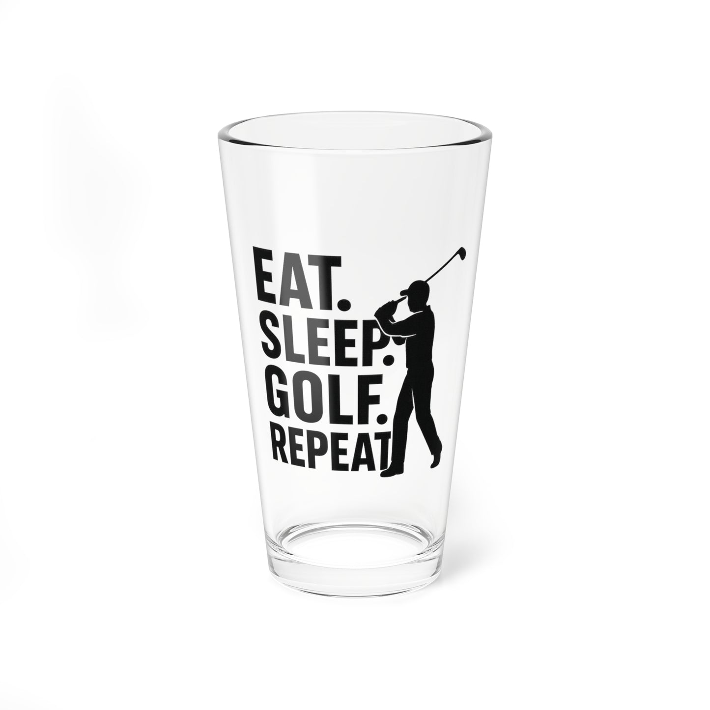 Golf Lover's Mixing Glass | 16oz Drinkware | Perfect for Gifts, Golfing Events, Home Bars, and Celebrations