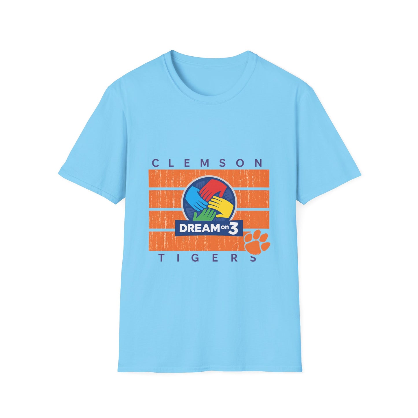 Clemson Tigers Dream on 3 Unisex Softstyle T-Shirt, Casual Tee, College Apparel, Graduation Gift, School Spirit Wear