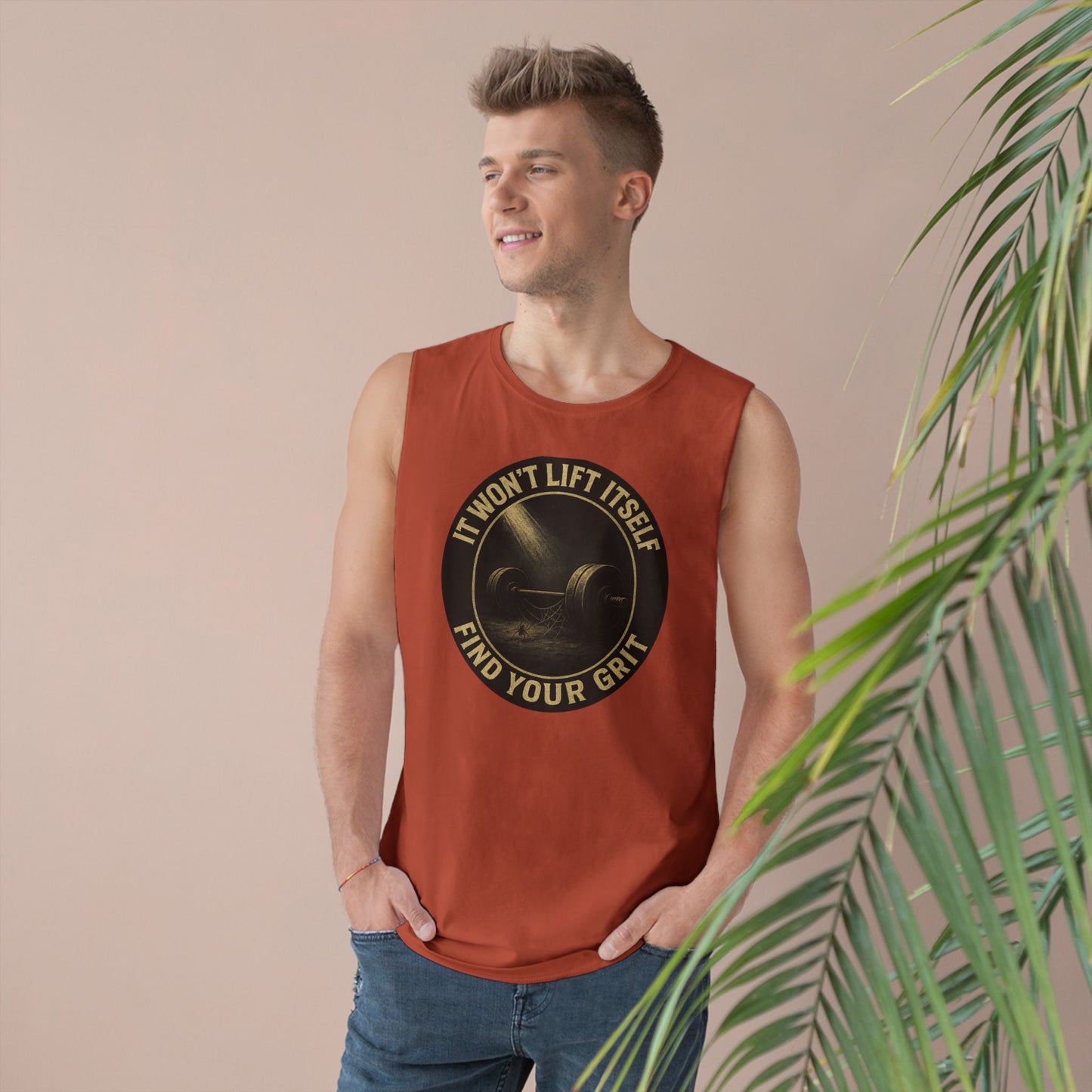 Grit Forge Athletics - "It Won't Lift Itself" Motivational Tank Top