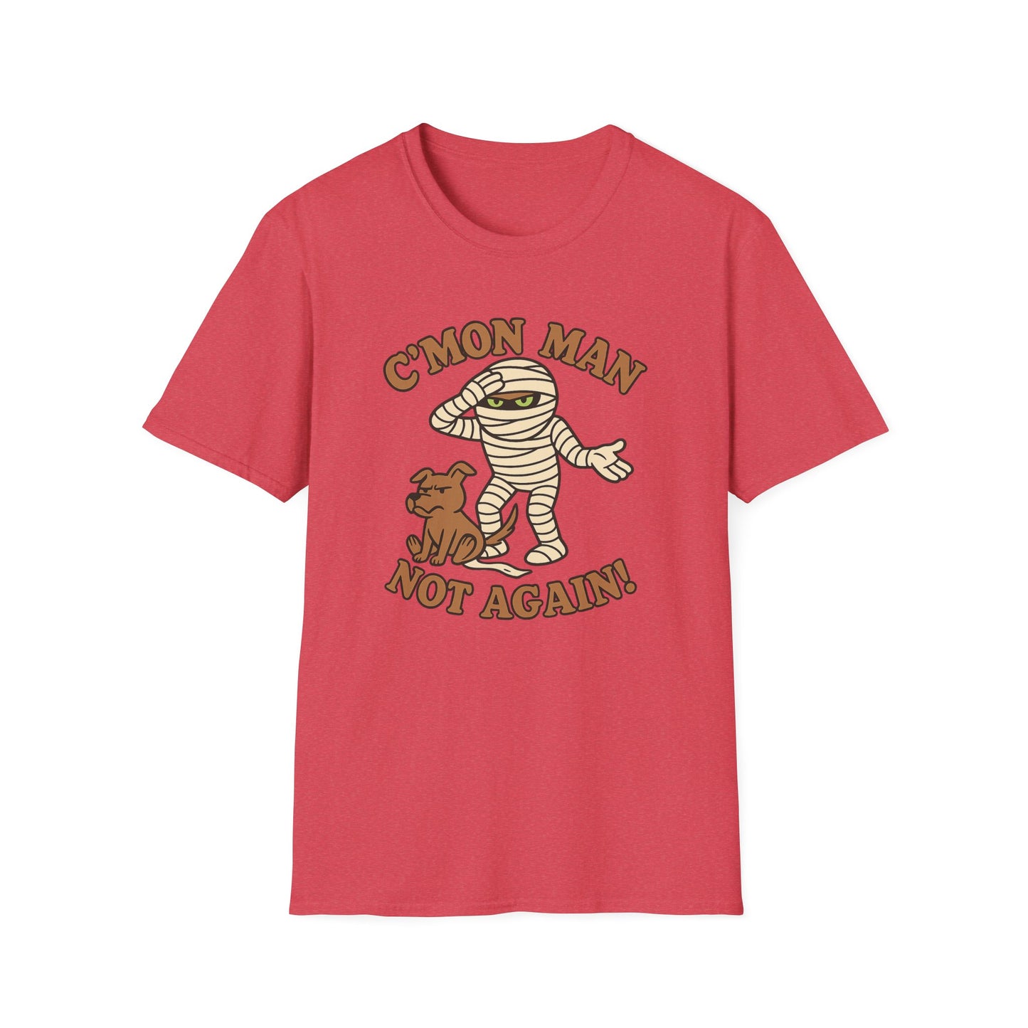Funny Halloween Mummy and Dog Casual Graphic Tee