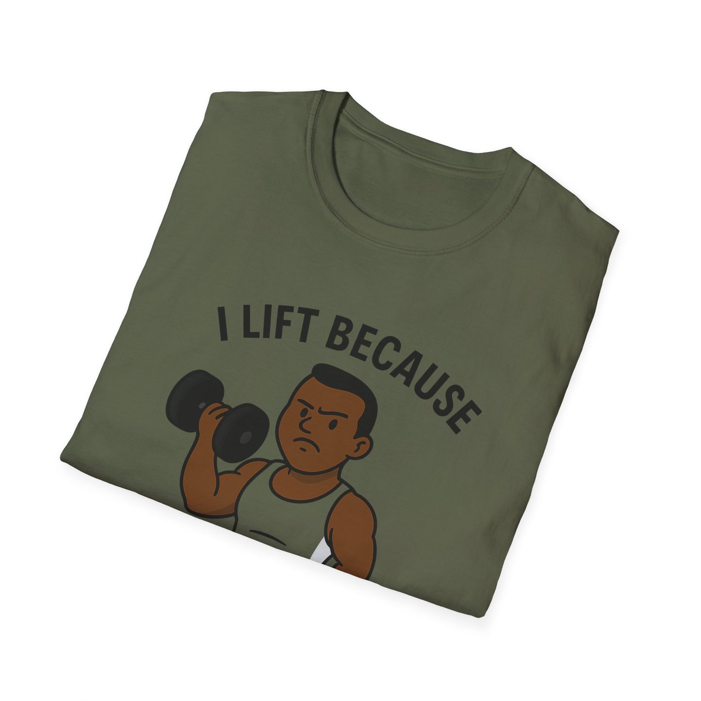Grit Forge Athletics - "I Lift Because Punching People is Frowned Upon" Weightlifting Tee