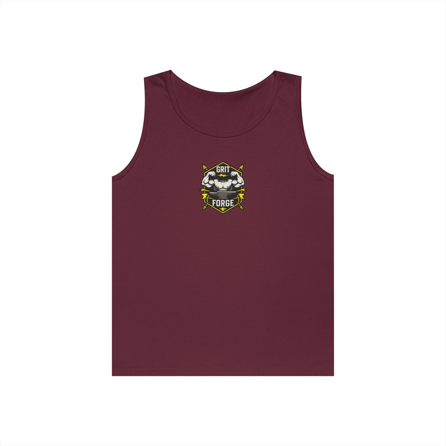 Grit Forge Athletics - Beast Mode Heavy Cotton Tank Top for Gym Lovers