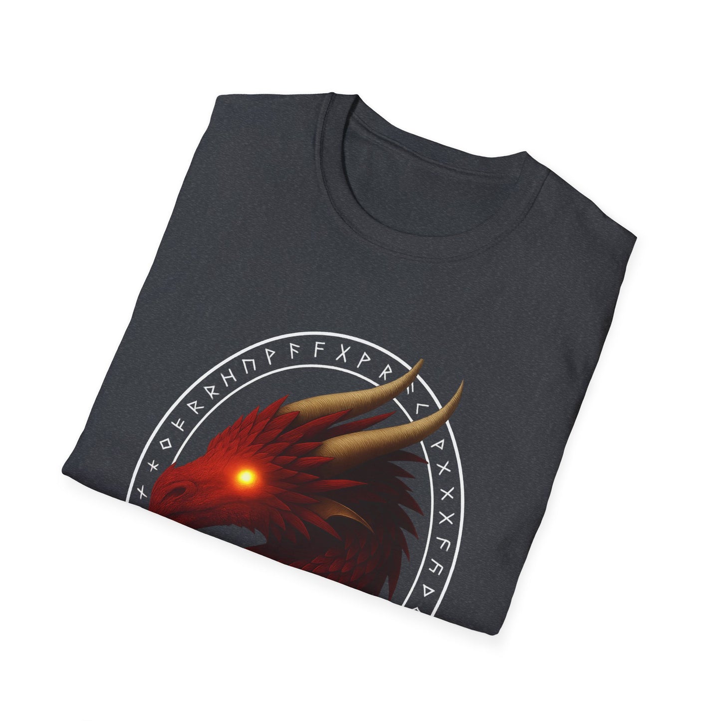Bold Red Dragon Graphic Tee Set within Elvin Runes