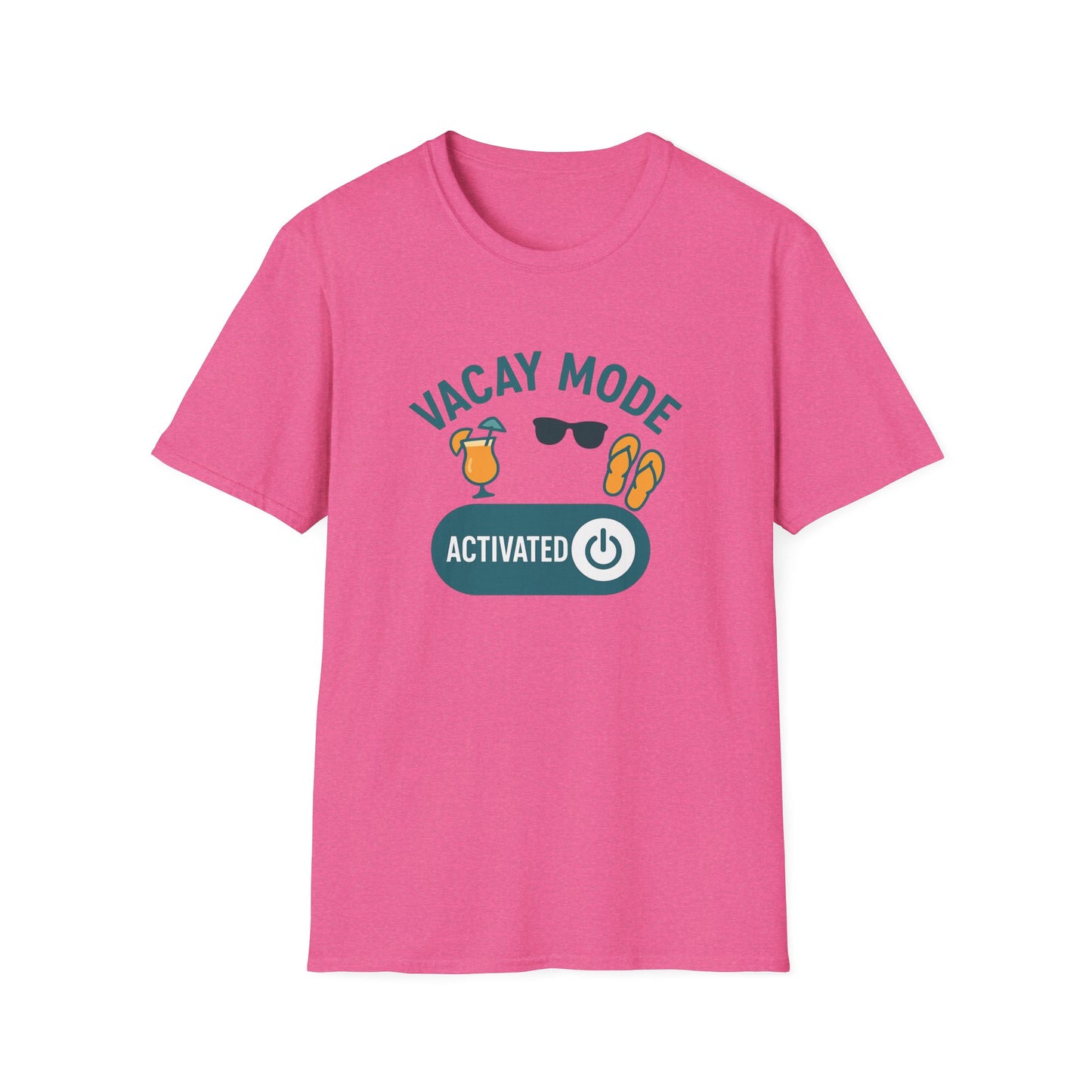 "Vacay Mode Activated" Summer Vibes Casual Tee-Shirt for Him or Her