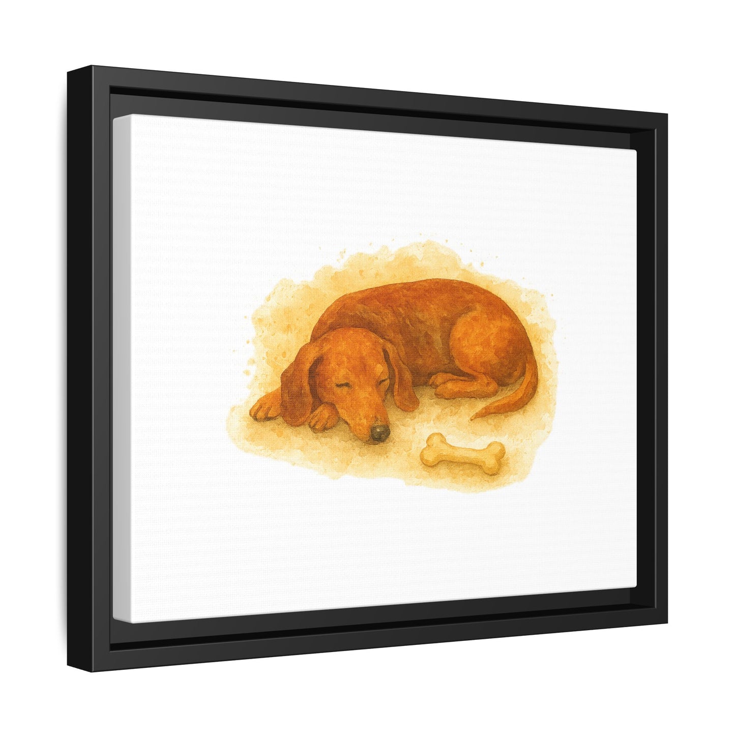 Cozy Dog Art Print, Dachshund, Framed Wall Decor, Pet Lover Gift, Dog Decor, Cute Dog Artwork, Home Gallery Decoration