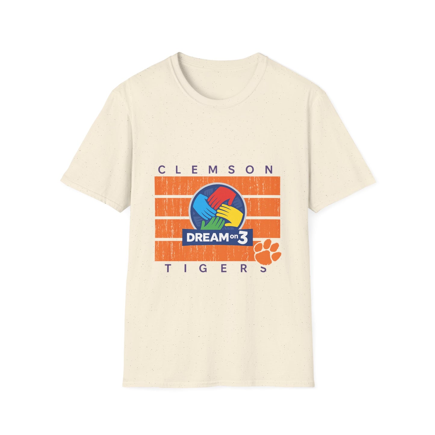 Clemson Tigers Dream on 3 Unisex Softstyle T-Shirt, Casual Tee, College Apparel, Graduation Gift, School Spirit Wear