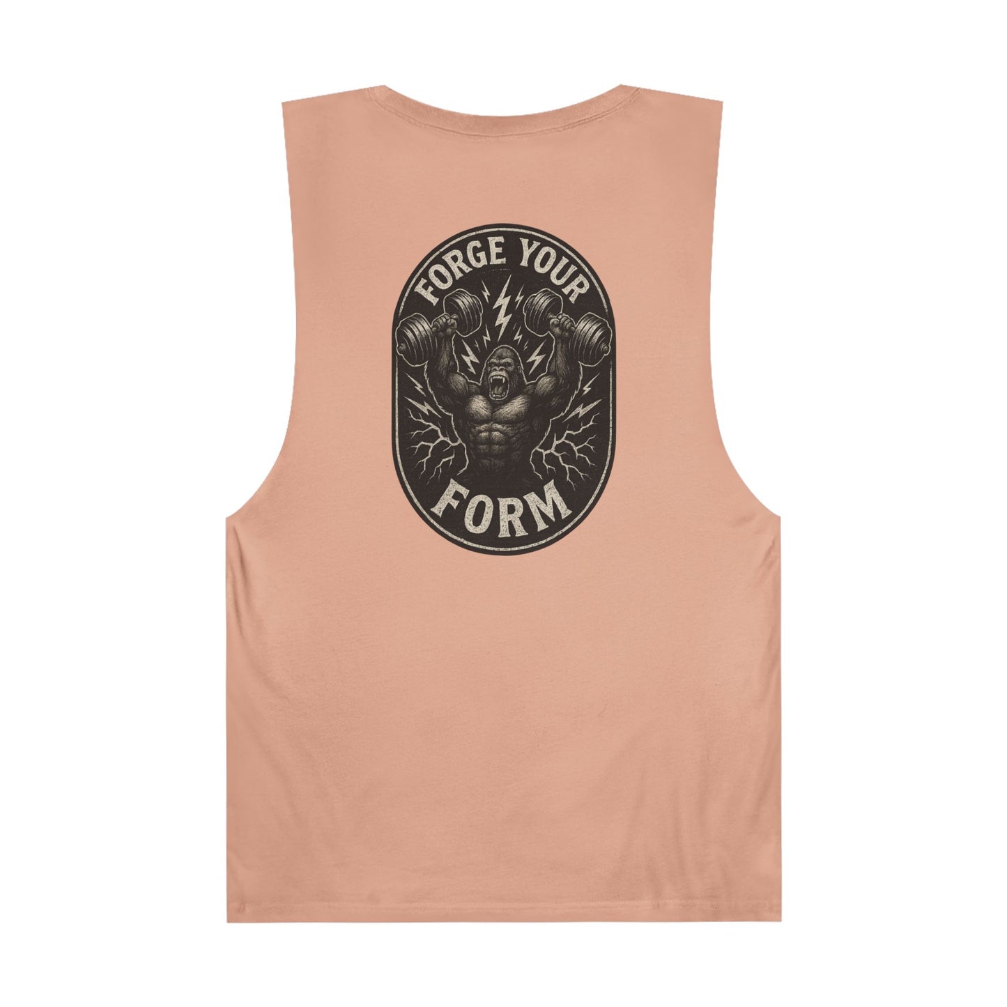 Grit Forge Athletics Tank - "Forge Your Form" Motivational Fitness Tank Top