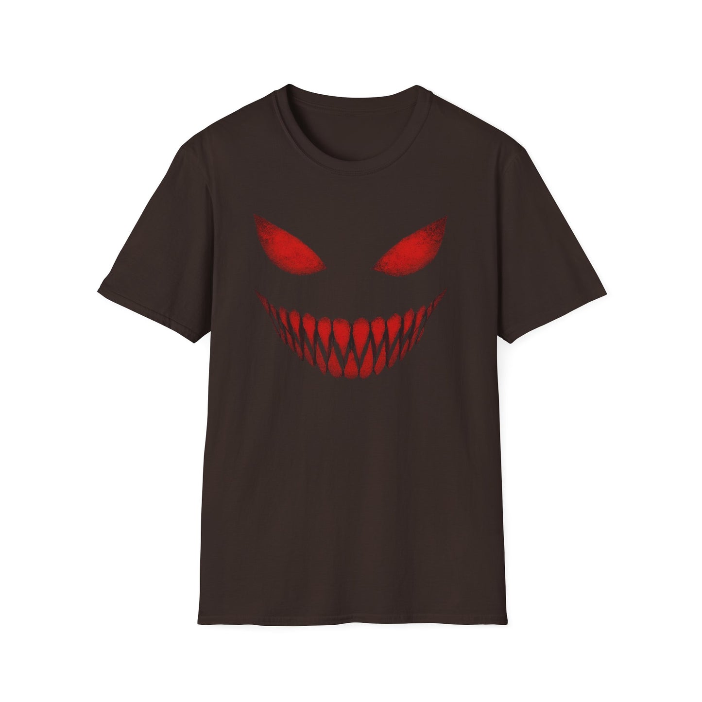 Menacing, Sinister Grin Graphic Halloween T-Shirt