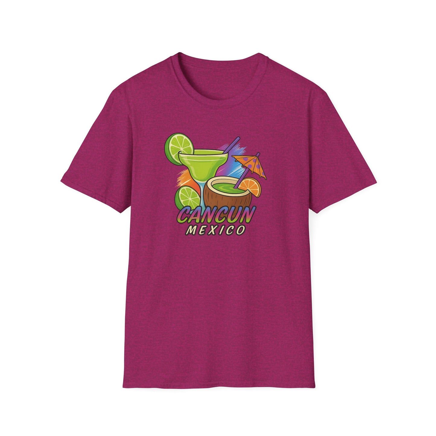 Cancun Beach Time, Cocktails, and Fun Tee-Shirt for Him or Her