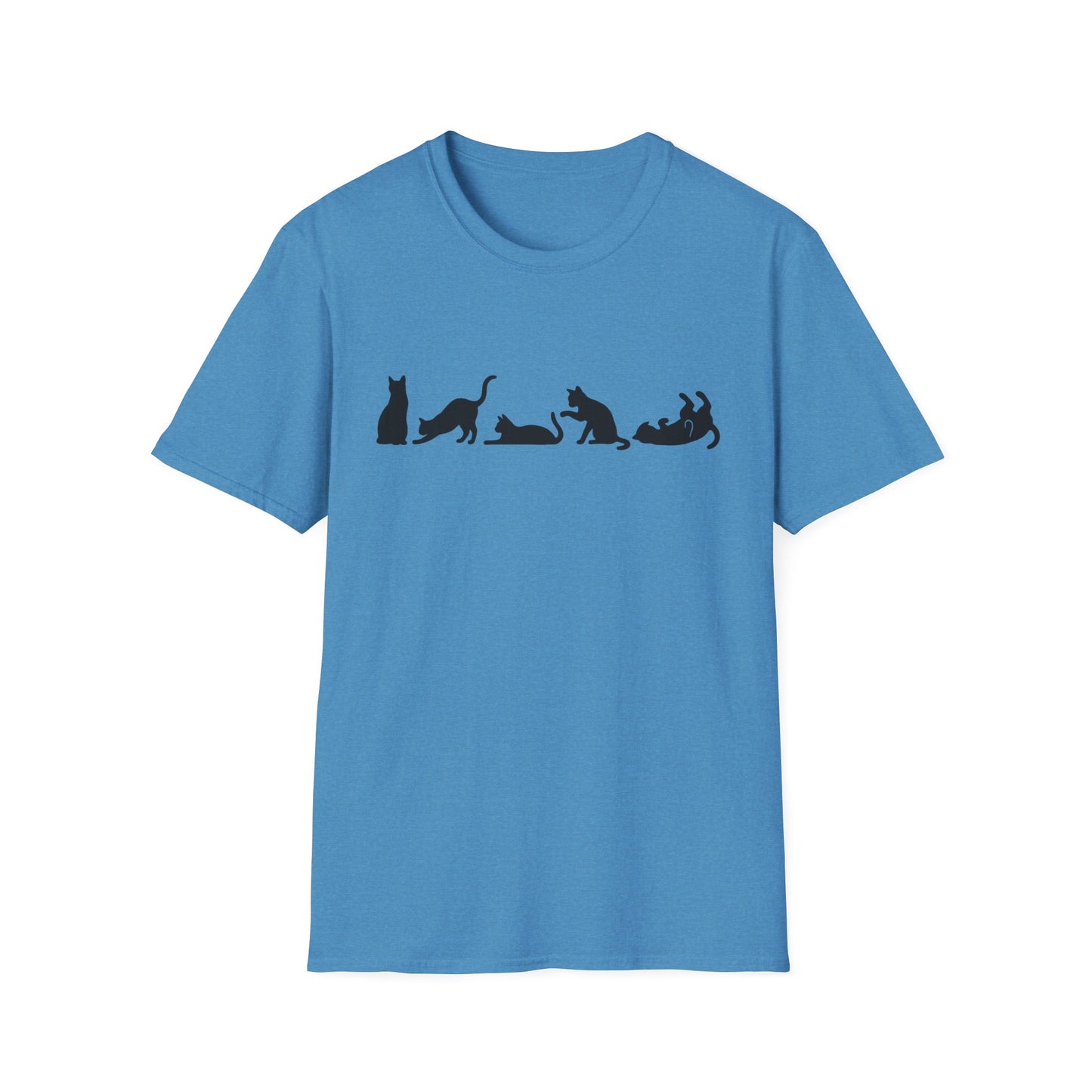 Halloween Cat Lover's Cat Silhouette Softstyle Tee-Shirt