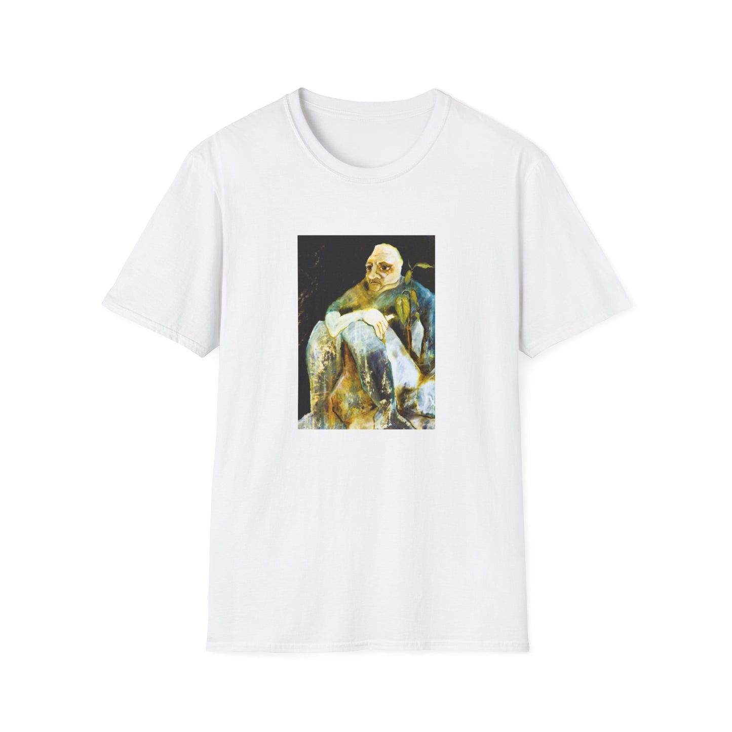 Retro 1960s-Era Authentic Art Tee-Shirt - "Contemplating Shrubbery"