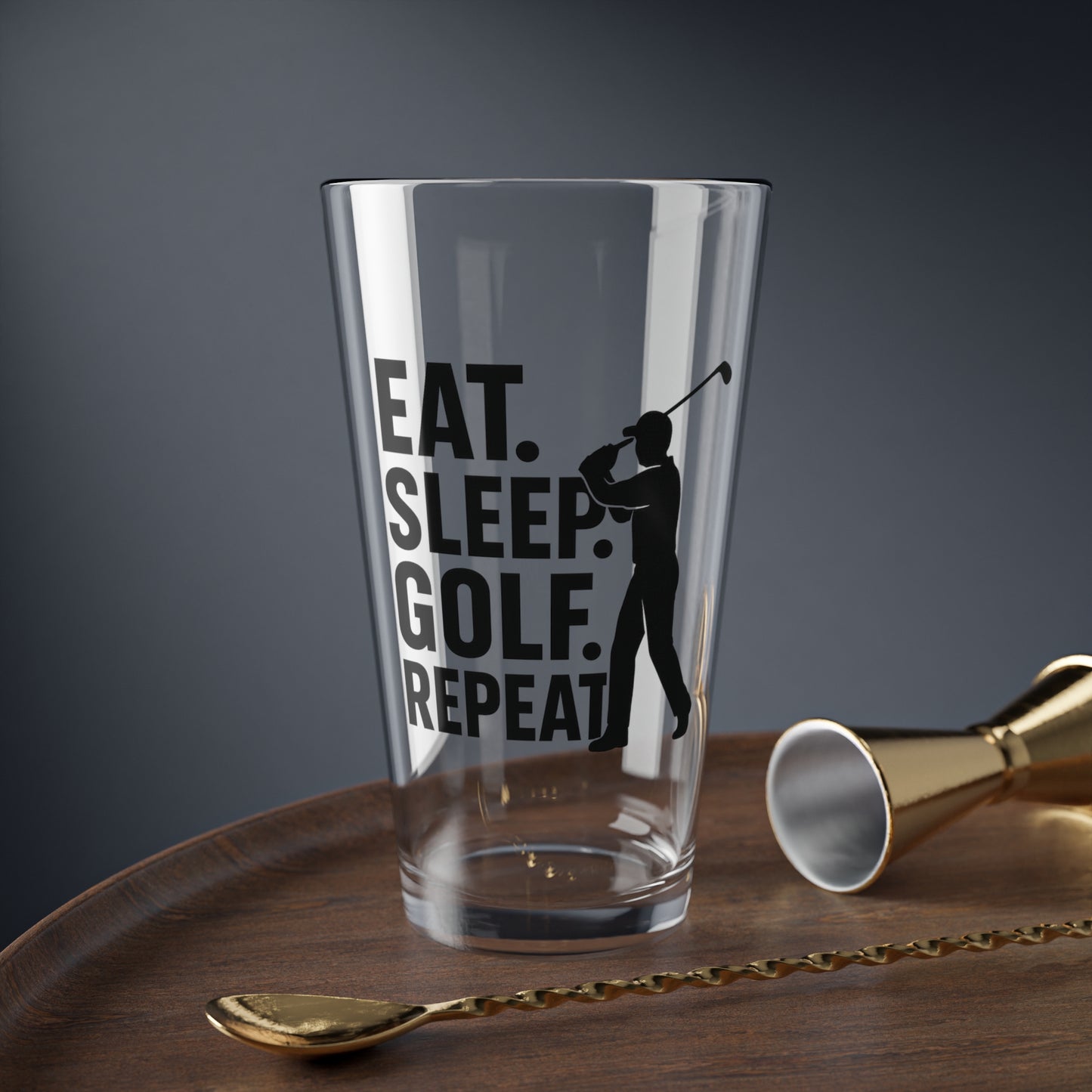 Golf Lover's Mixing Glass | 16oz Drinkware | Perfect for Gifts, Golfing Events, Home Bars, and Celebrations