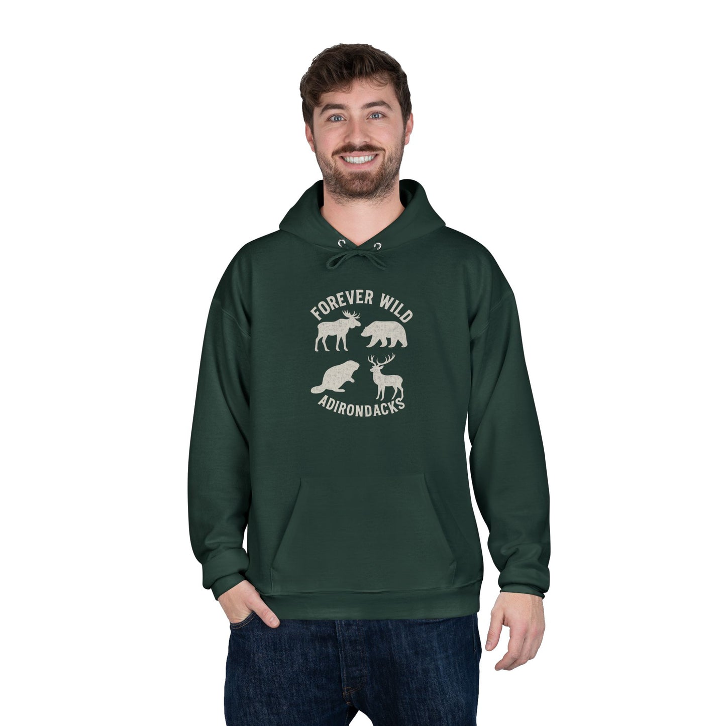 Cozy Adirondack Hoodie - "Forever Wild"