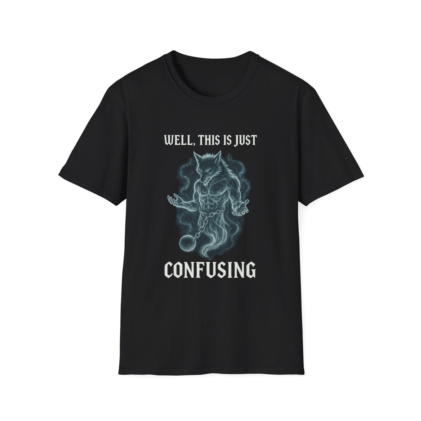 Confusing WereGhost Graphic Softstyle Halloween Tee-Shirt