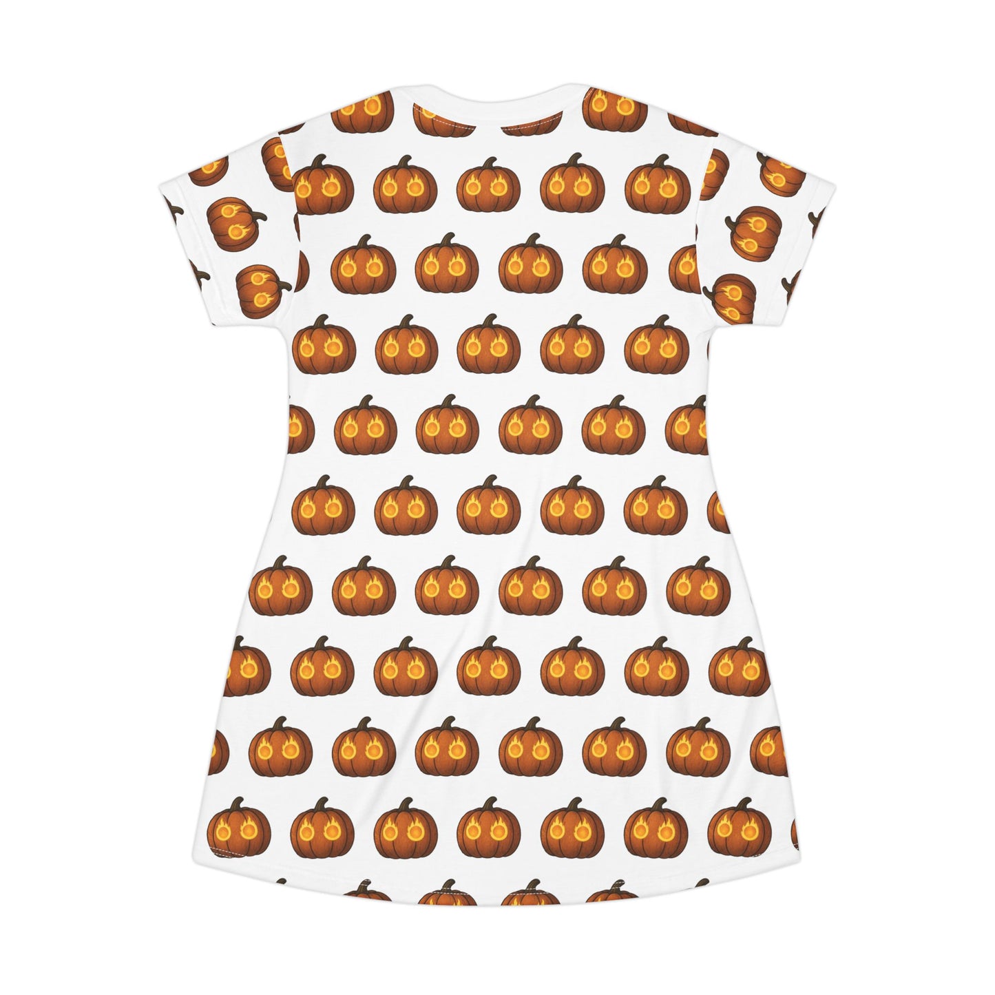 Halloween Graphic Print Tee-Shirt Bed Dress