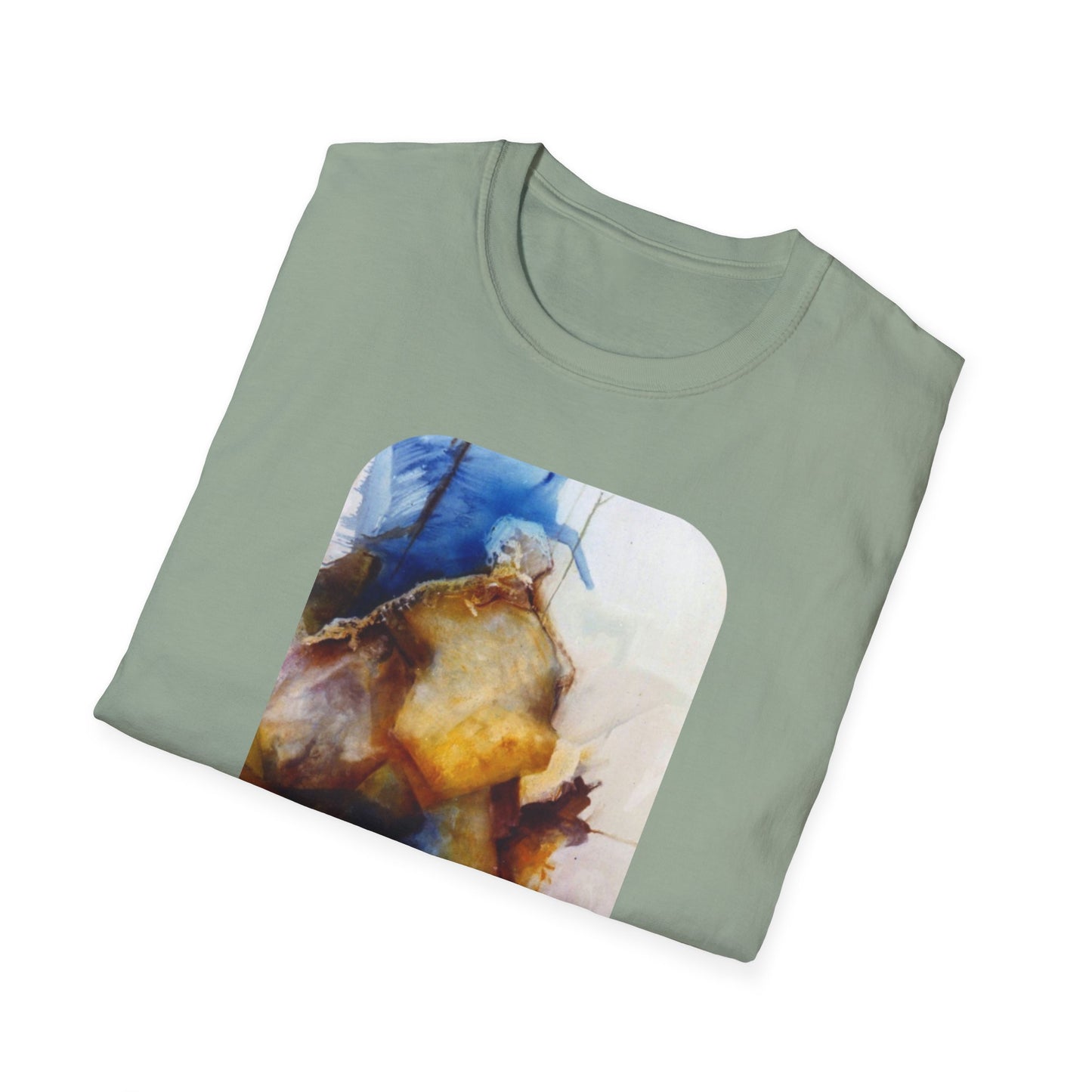 Creative 1960s-Era Authentic Painting Print Tee - "Allfather's Gambit"