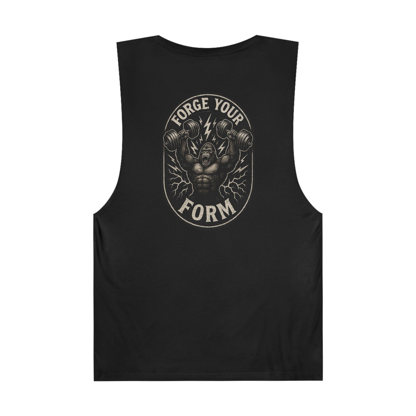Grit Forge Athletics Tank - "Forge Your Form" Motivational Fitness Tank Top