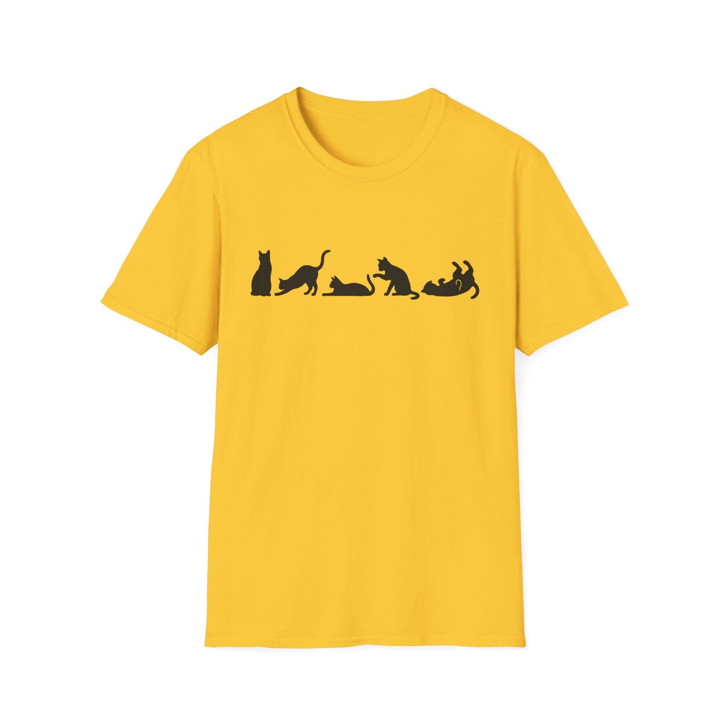 Halloween Cat Lover's Cat Silhouette Softstyle Tee-Shirt