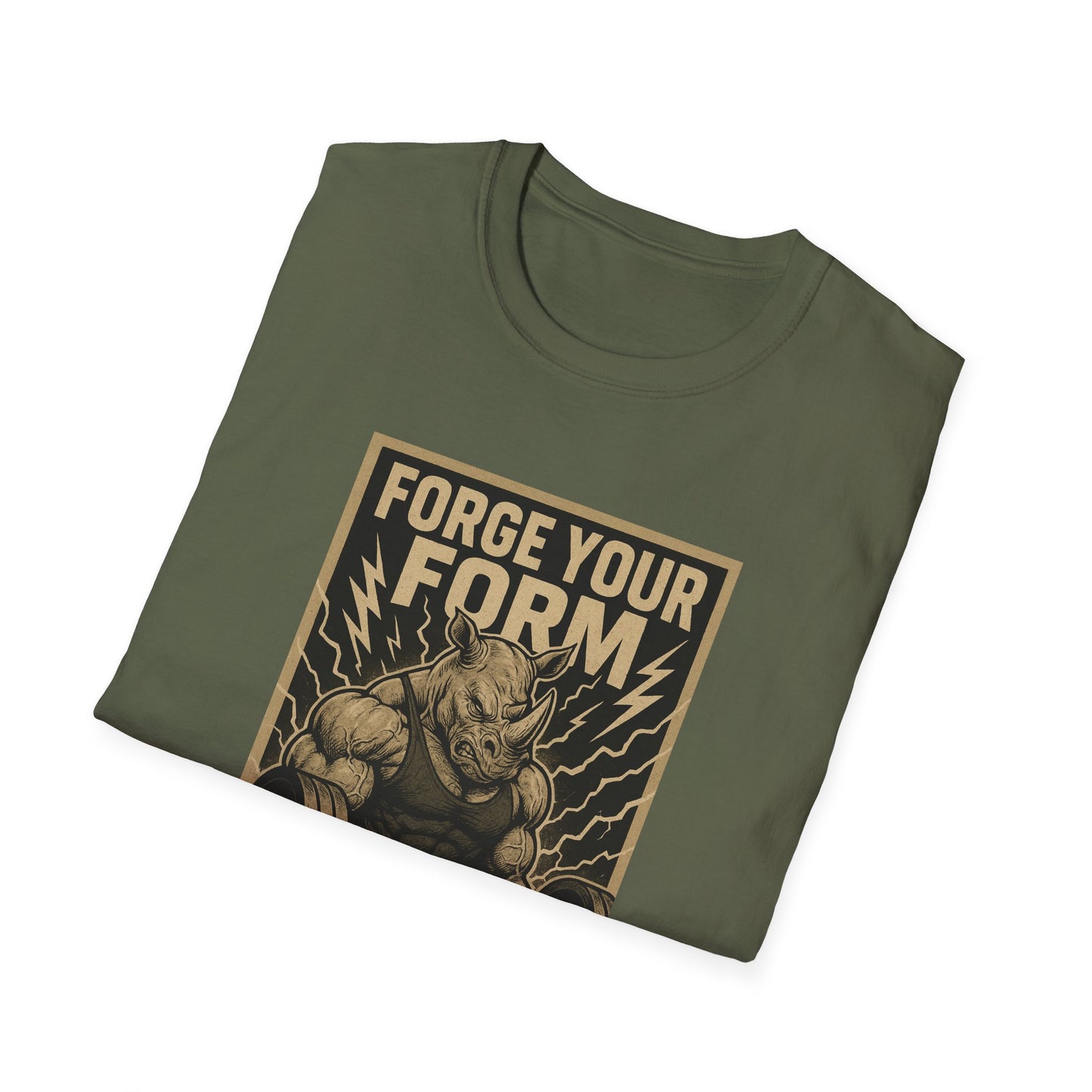 Grit Forge Athletics - "Forge Your Form" Weight Lifting Tee