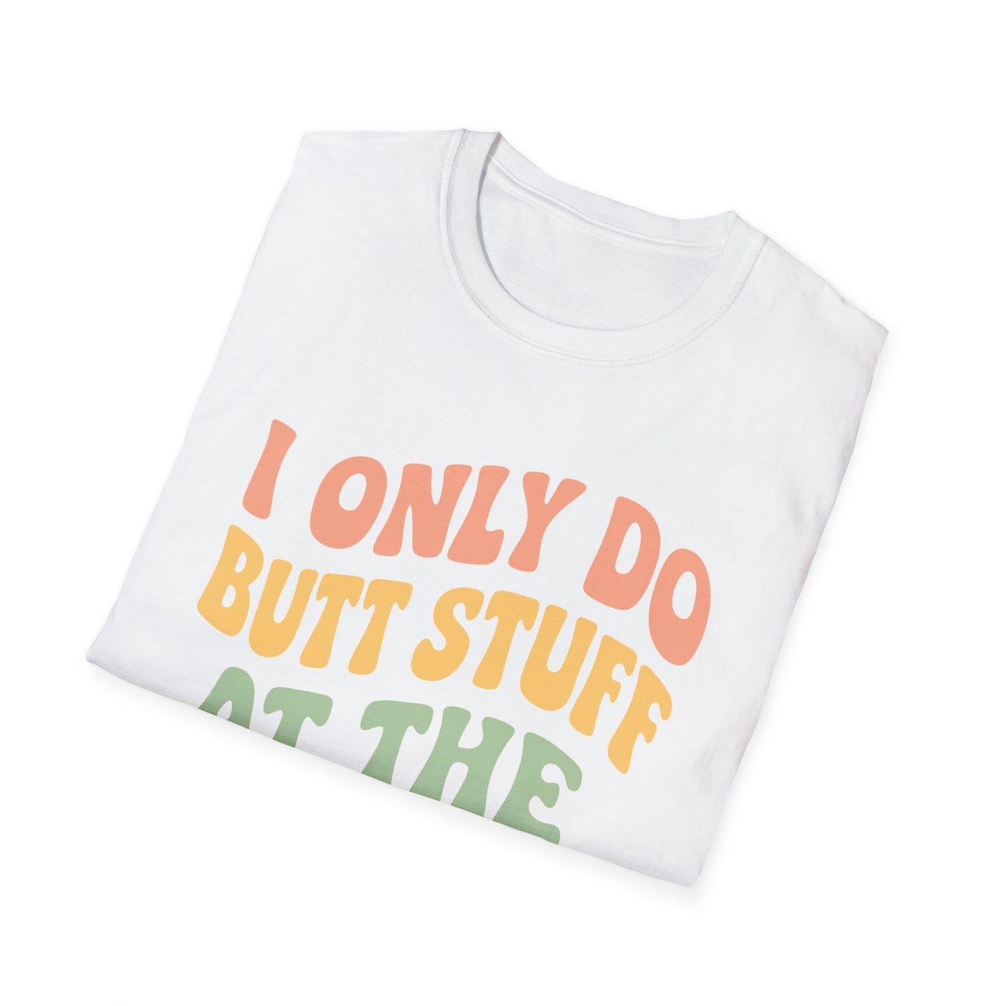 Grit Forge Athletics - "I Only Do Butt Stuff at the Gym" Humorous Women's T-Shirt for Gym Lovers