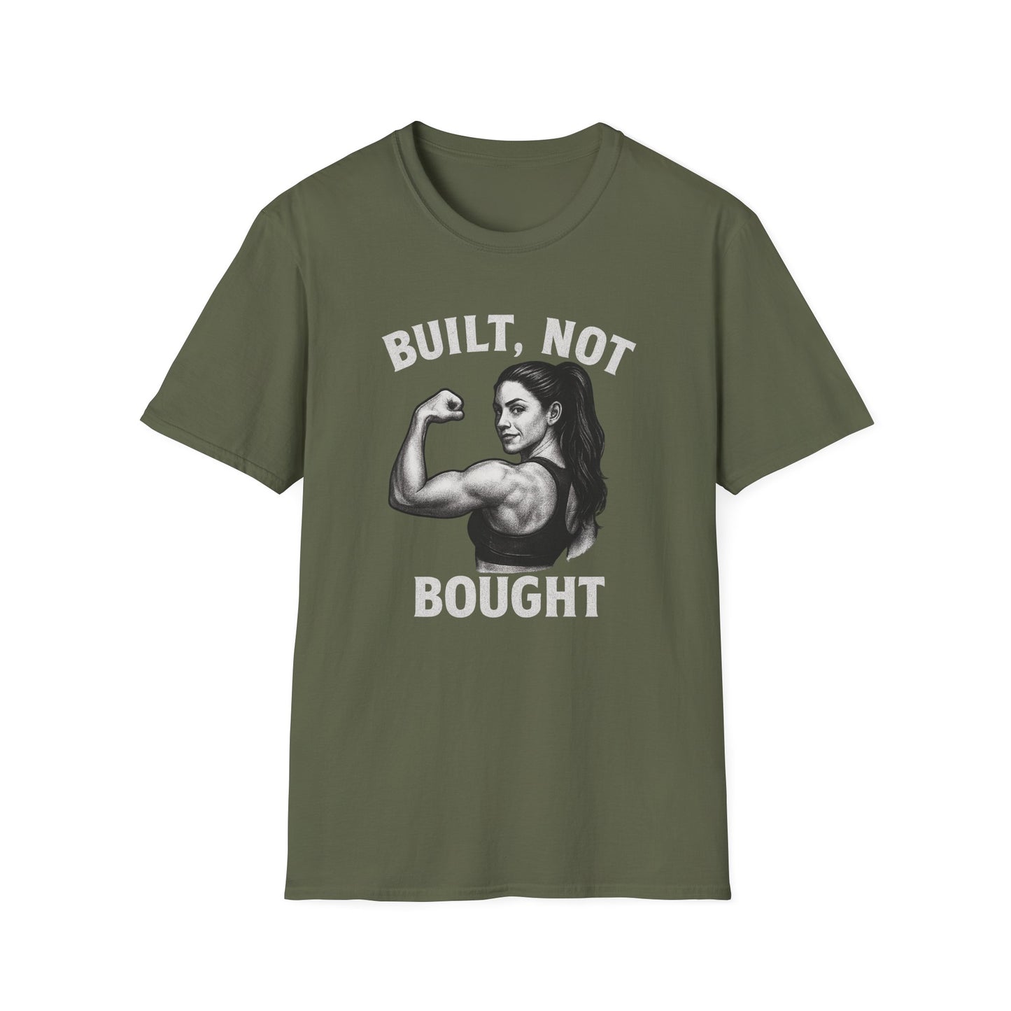 Grit Forge Athletics - "Built, Not Bought" Inspirational Women's T-Shirt