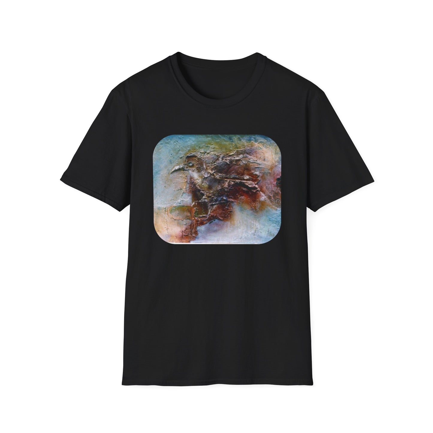Nature-Inspired Authentic 1960s Painting Print Tee - "Dark Omen"