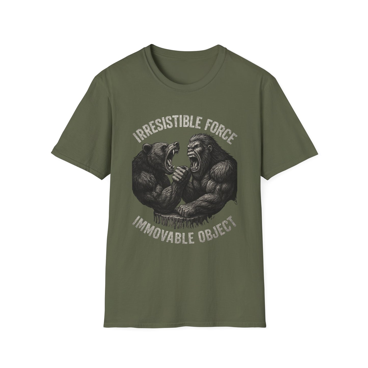 Bigfoot vs. Black Bear Adirondack Tee-Shirt