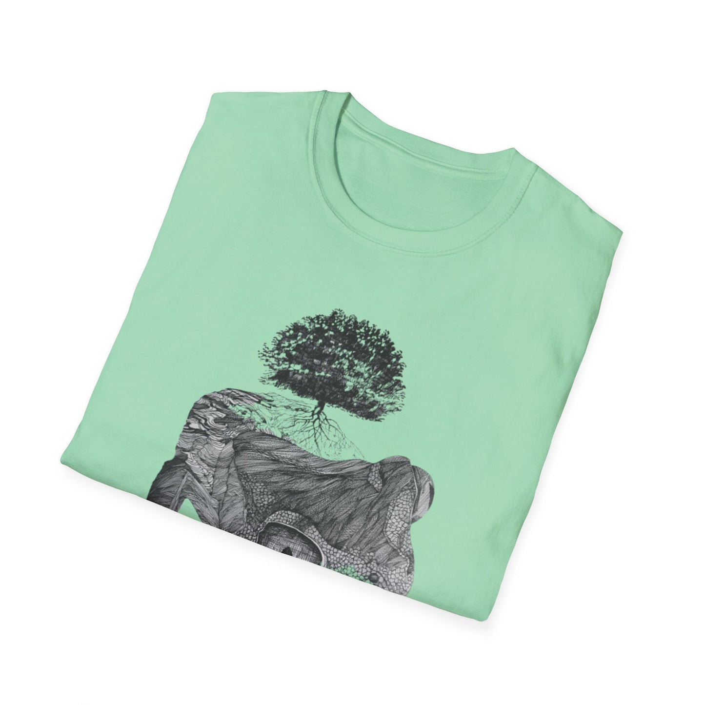 Abundant Life 1960s Frog Creative Graphic Tee - "Gaia's Shepherd"