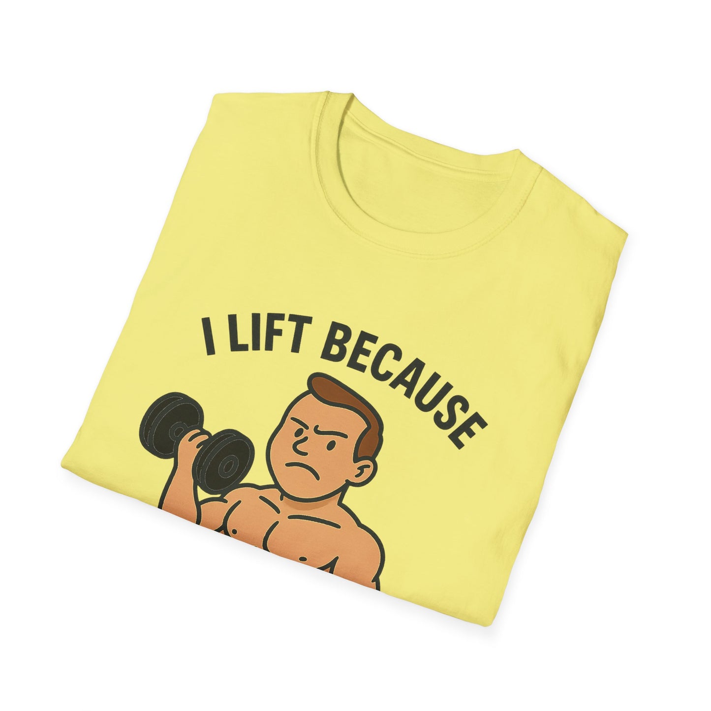 Grit Forge Athletics - "I Lift Because Punching People is Frowned Upon" Weightlifting Tee