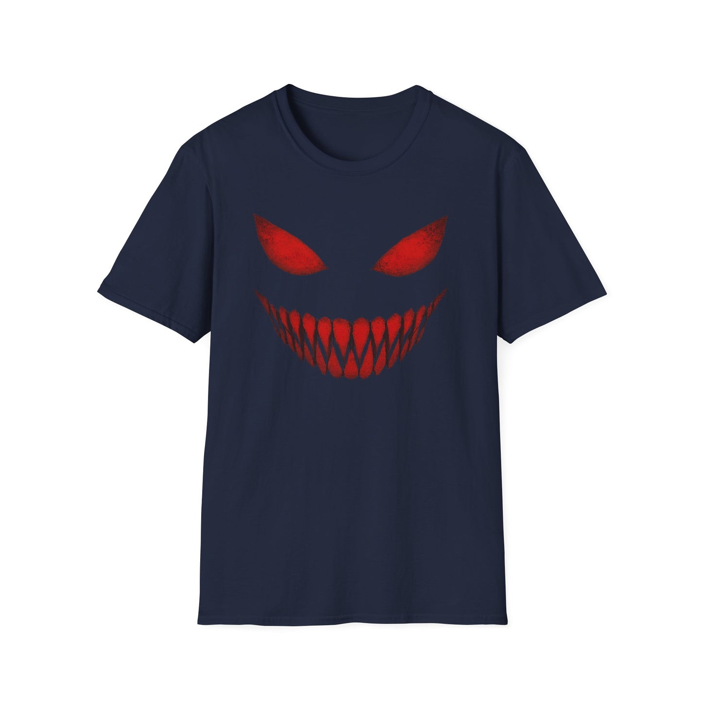 Menacing, Sinister Grin Graphic Halloween T-Shirt