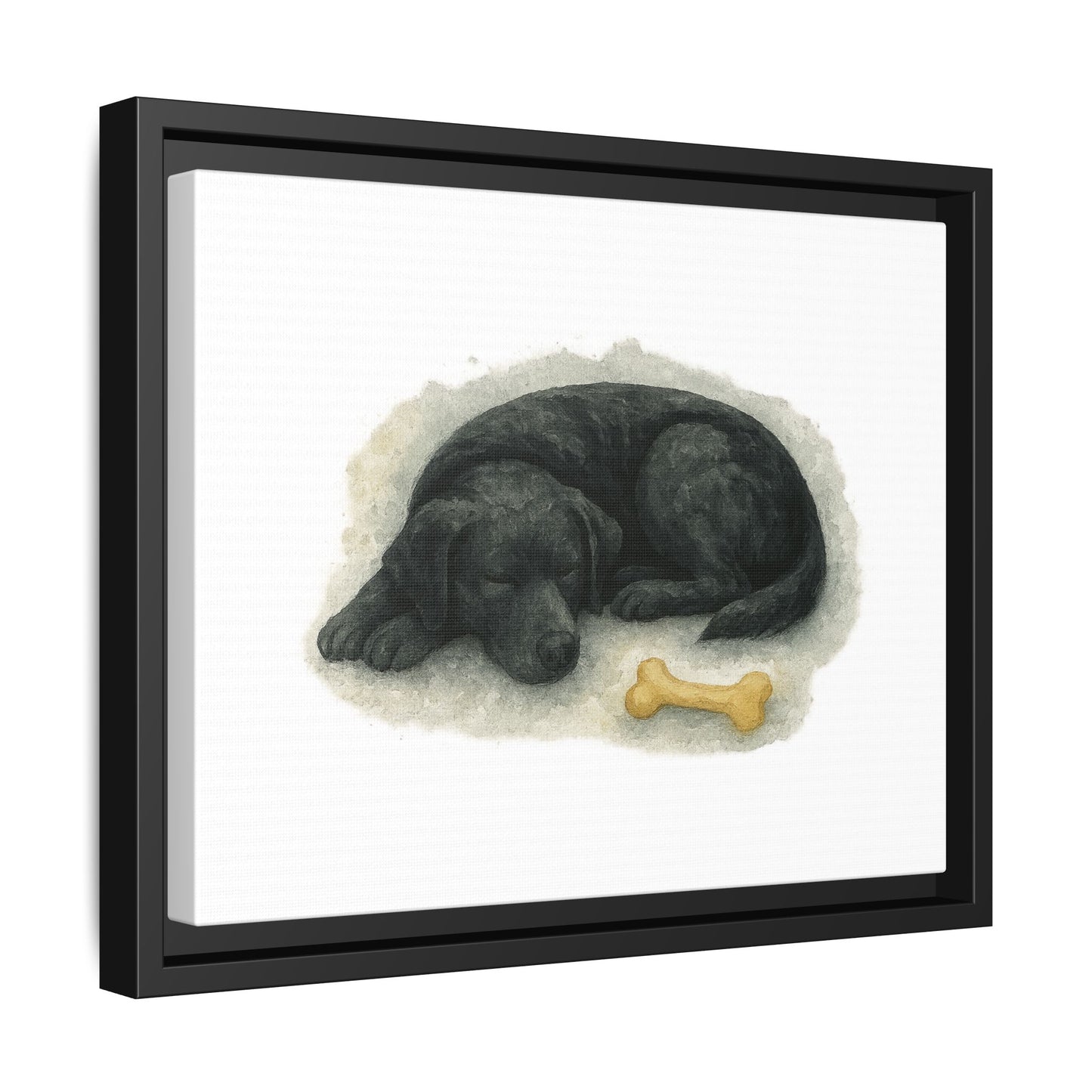 Dog Lover's Framed Art, Cozy Pet Decor, Home Wall Art, Black Lab, Labrador, Lab, Dog Mom Gift, Animal Lover's Decoration, Pet Memorial