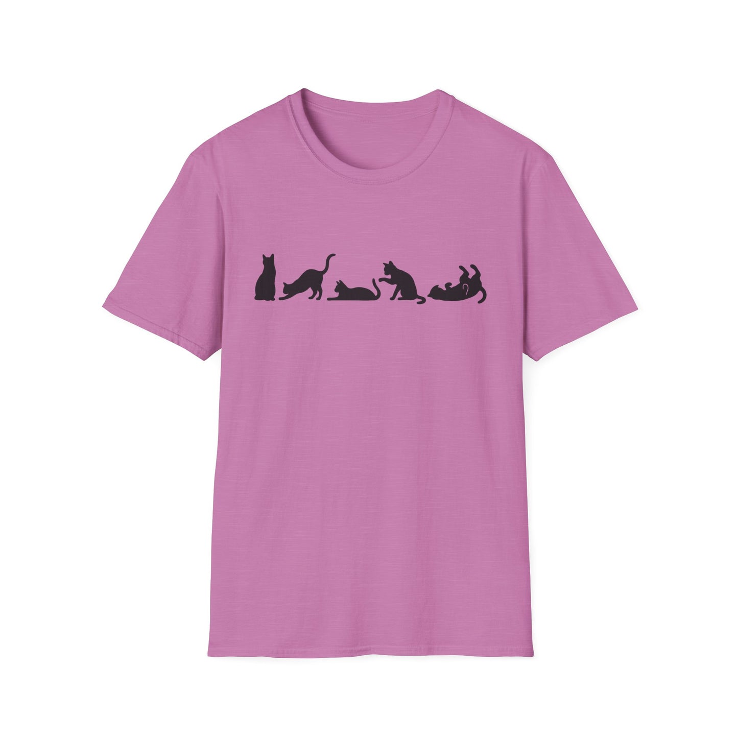 Halloween Cat Lover's Cat Silhouette Softstyle Tee-Shirt