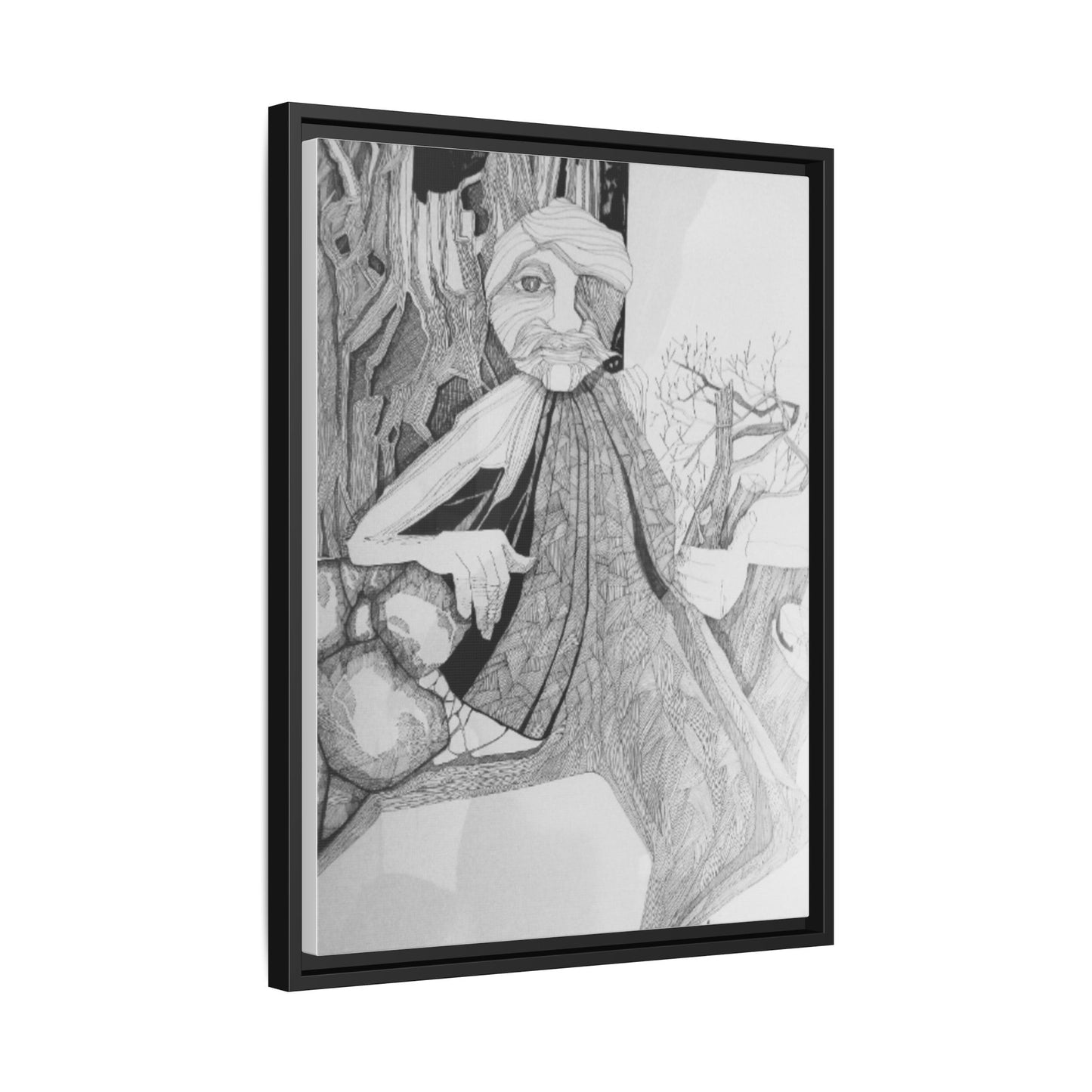 Authentic 1960s Creative Pen and Ink Artwork - "Entmoot"