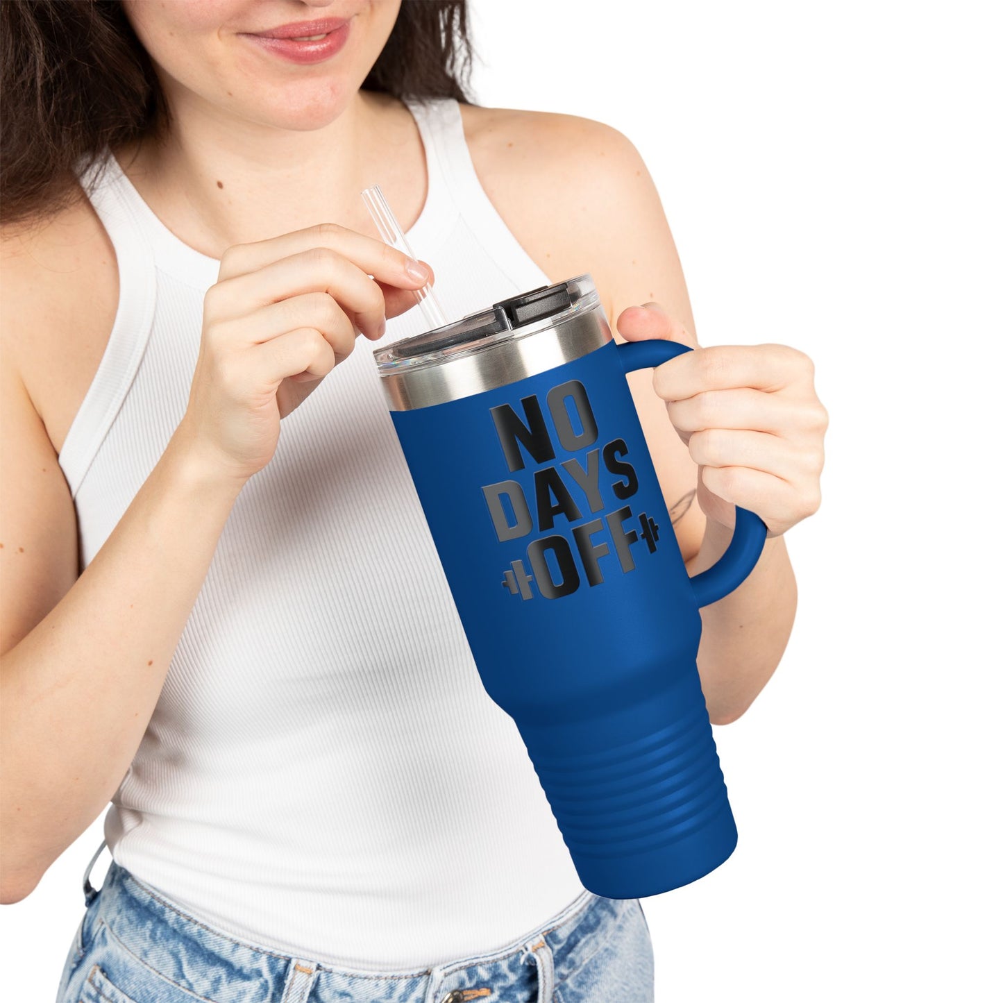 Grit Forge Athletics - No Days Off Insulated Motivational Travel Mug