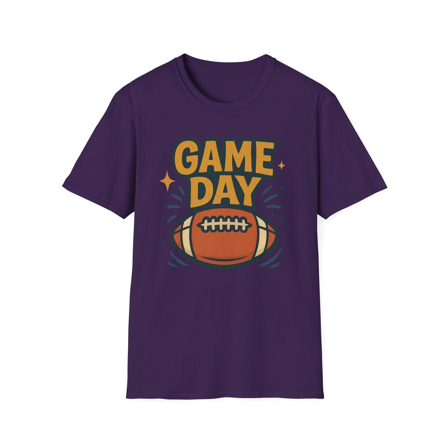 Football Game Day Softstyle T-Shirt for Him or Her