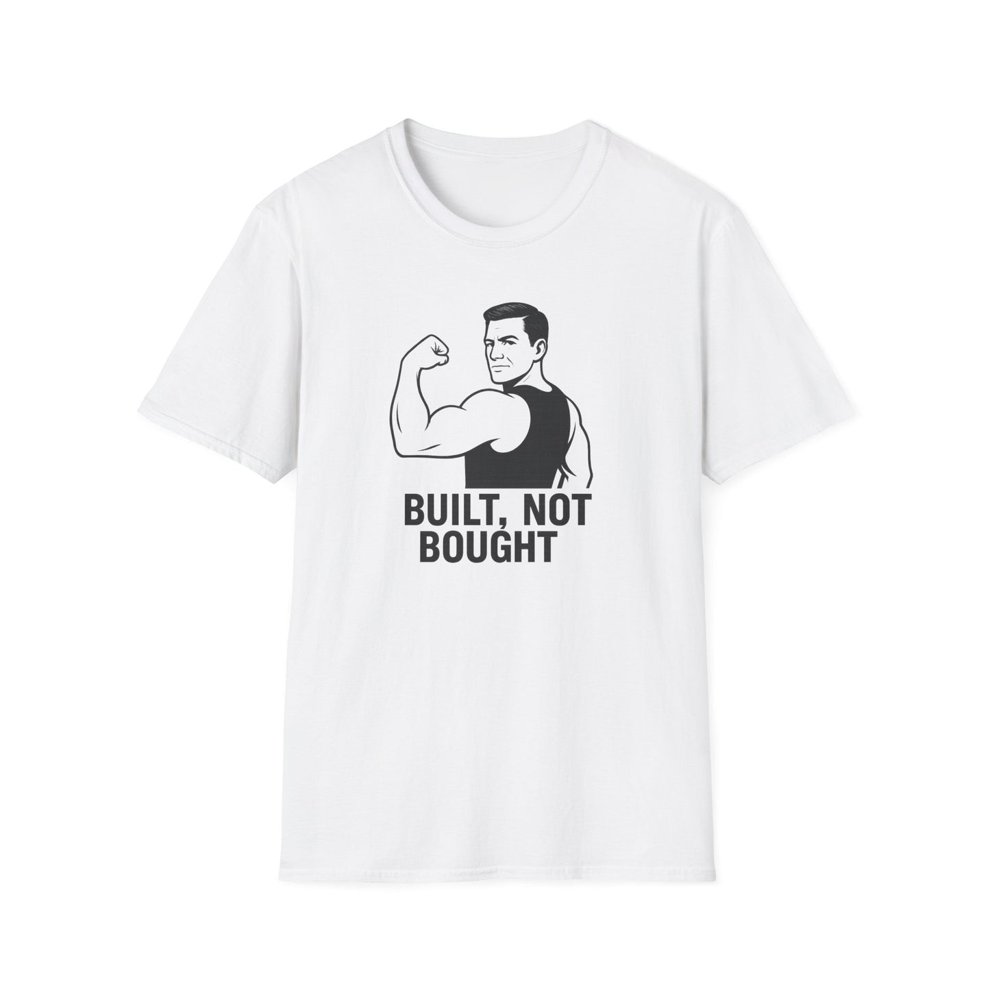 Grit Forge Athletics - "Built Not Bought" Softstyle Gym T-Shirt