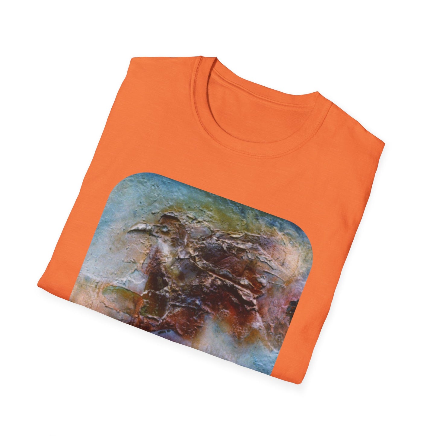 Nature-Inspired Authentic 1960s Painting Print Tee - "Dark Omen"