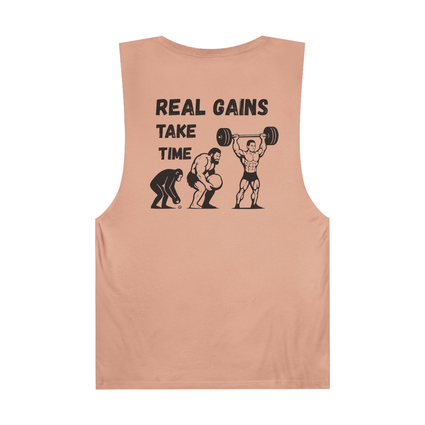 Grit Forge Athletics - "Real Gains Take Time" Weightlifting Tank Top